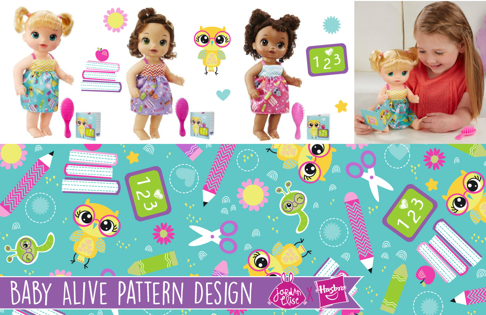 Hasbro Baby Alive School Pattern